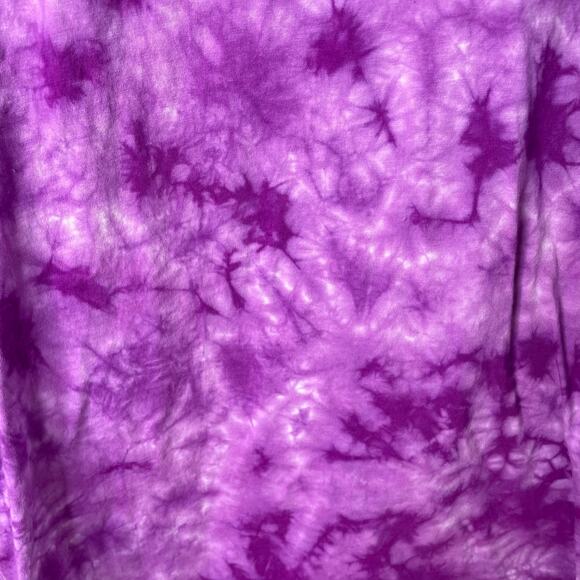 handmade tie dyed unisex tshirt XL purple ice frost pattern - Picture 4 of 6
